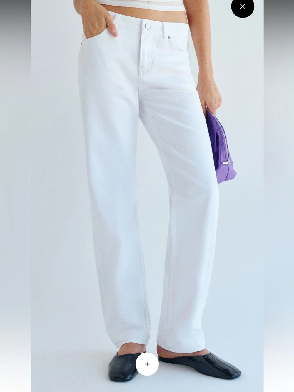 Reformation White Charlee Low Rise Straight Leg Jeans NWT 27